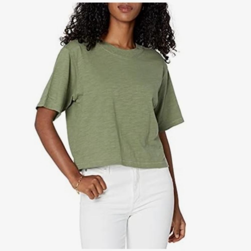 Olive Green Women's Crop Top